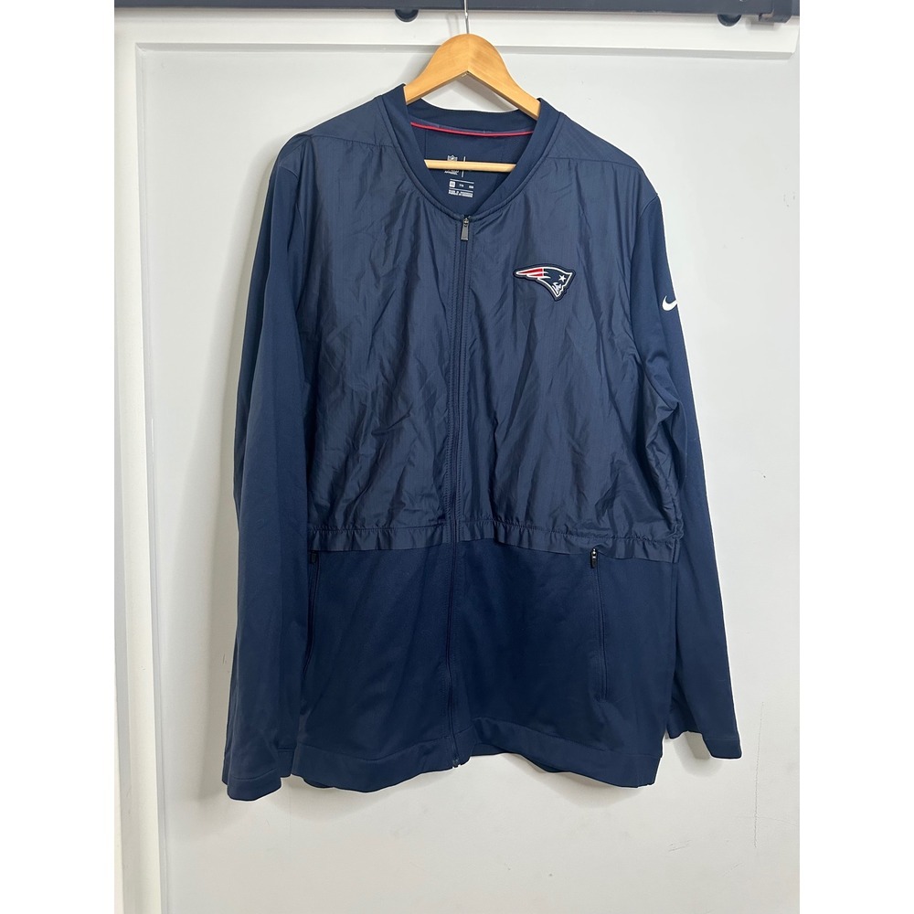 Nike NFL‎ Patriots Jacket On-Field Apparel Full Zip Pullover XXL